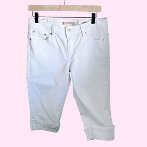 Y2K Levi’s White low rise Capri